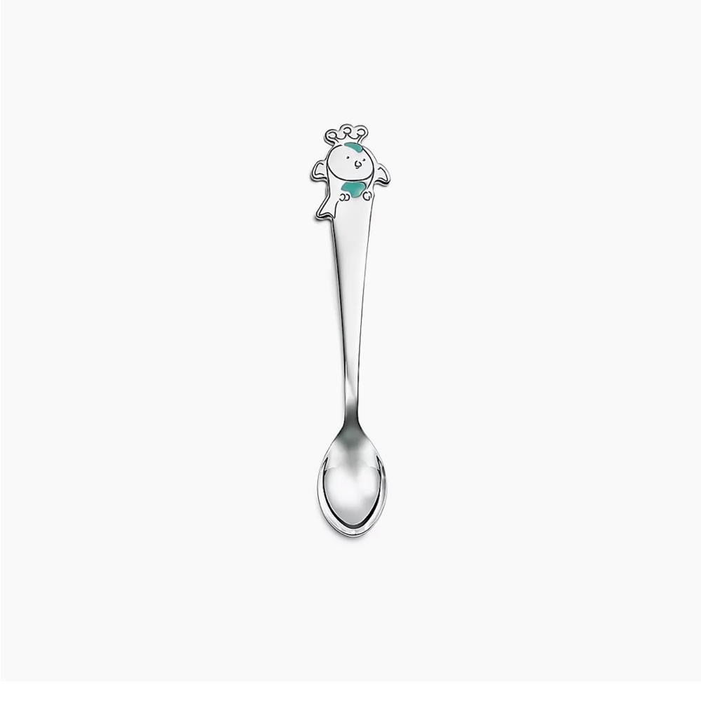 Tiffany & Co. Sterling Silver Spoon with Blue Enamel